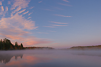 Autumn Forest, Foggy Bogs and Lake Superior Shoreline, Porcupine Mountains Wilderness State Park and Environs, Michigan